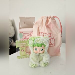 Haci Pupu Gummy Bear Keychain By Pop Mart - Green Apple